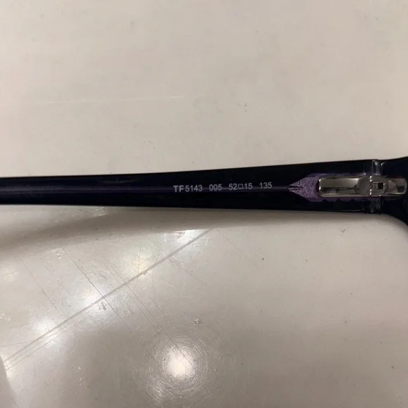 Tom Ford Purple and Black Eyeglasses - Picture 7 of 8